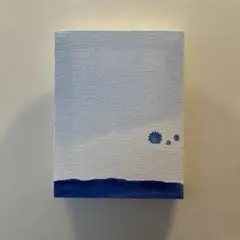 抽象的な海の風景のキャンバスアート