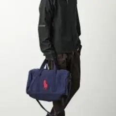 【B品】ポロラルフローレン ボストンバッグ　ダッフルバッグ ビッグポニー