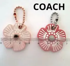 COACHティーローズチャーム★キーホルダー