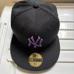 New Era 59FIFTY ブラックキャップ 7 1/4