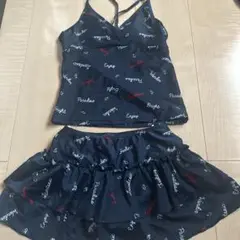 美品キッズ水着セット ネイビー 150