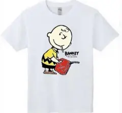 新品未使用　チャーリーブラウン　バンクシーTシャツ