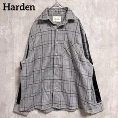 美品⭐️ Herden グレンチェック ラインシャツ 【M】 グレー