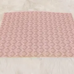 ポーセラーツ転写紙 白磁用ダマスク柄 ピンク‪✕‬ベージュ アラベスク