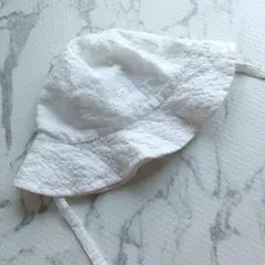 美品　ZARA　Baby　Kids ホワイト 　ハット　52cm