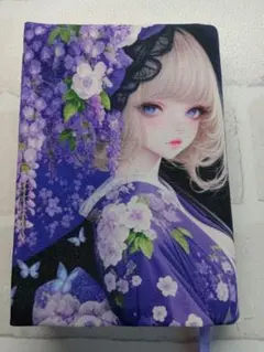 ブックカバー　藤C