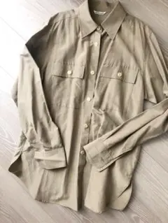 Auraleeオーラリーシルクコットンシャツレディース1