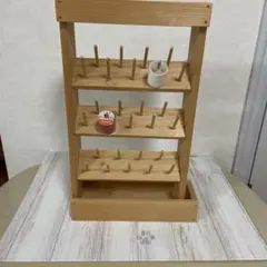 木製 スプールラック（糸立て台）ハンドメイド