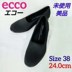 【未使用美品】ecco エコー フィノラ スリッポン コンフォートパンプス 38