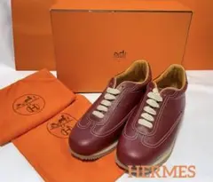 未使用品■ HERMES エルメス H クイックレザースニーカー サイズ 38