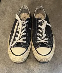CONVERSE ブラック キャンバス スニーカー　ローカット