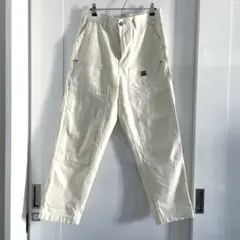 【新品】ヴィンテージ カスタムメイド ホワイトデニム ペインター ワークパンツ