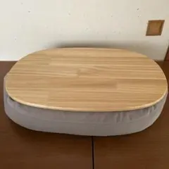 無印良品　膝の上でつかえる　テーブルクッション　グレーベージュ
