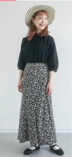 ehko sopo 花柄マーメイドスカート　タグなし新品