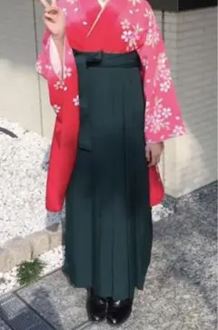 袴セット 小学生 女の子 150 ブーツ・髪飾り付き
