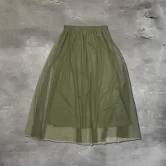 00’s vintage チュールスカート オリーブグリーン Mサイズ