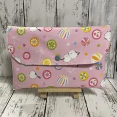 ハンドメイド　御朱印帳入れ　御朱印帳ケース　マルチポーチ　シマエナガ柄　あめ柄
