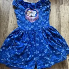 ディズニー　ワンピース　アナ雪　90-100cmブルー