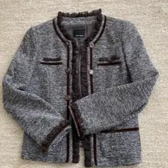 ノーカラー ジャケット