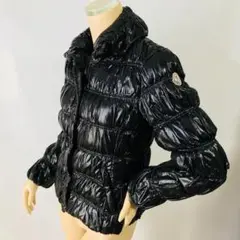 美品★モンクレール・ギャザー ワッペン付 ジップボタン ダウンジャケット(0)