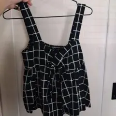 HUDSON honey チェック柄キャミソールLサイズ