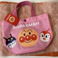 アンパンマン ミニ手提げ ピンク
