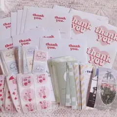♡可愛いサンキューステッカー・シールセット♡ 梱包