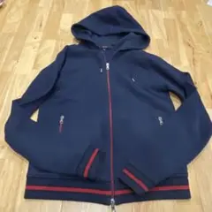 Mサイズ gucci グッチ ネイビー パーカー ダブルジップ