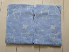 新品未使用　リングスター　青色　動物柄タオル　2枚