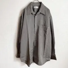 john field メンズ トップス グレーのポケット付き長袖シャツ M 毛