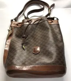 セリーヌ CELINE 巾着 マカダム ショルダーバッグ