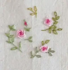 薔薇の花園 刺繍 完成品