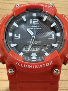 CASIO ILLUMINATOR レッド腕時計