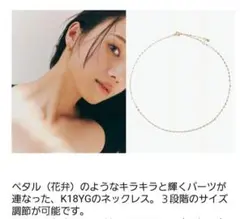 mallow AOI×ARTIDA OUD k18ペタルチェーン　ネックレス mallow AOI×ARTIDA OUD K18 ペタルチェーン ネックレス | Shop
