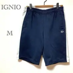 イグニオ IGNIO ハーフパンツ【M】ロゴ ジャージ スポーツ ウエストゴム