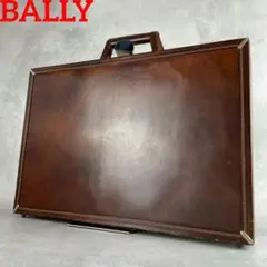 ダイヤルロック●BALLY アタッシュケース ビジネスバッグ レザー ブラウン
