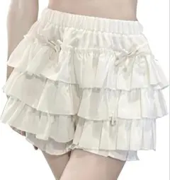 フリル　ペチパンツ　ホワイト　【新品、未開封】