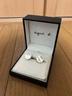agnès b. シルバー カフリンクス