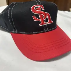 SoftBank Hawks キャップ 黒赤