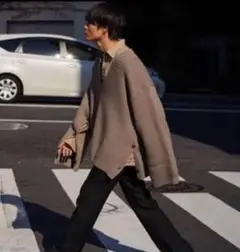YOKE 19AW 5G MILANO RIB V-NECK
