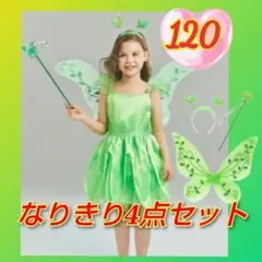 120 妖精 ティンカーベル グッズドレス コスプレ ハロウィン 衣装 仮装 緑
