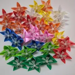 折り紙　立体　花　２９個