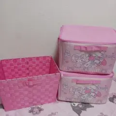 マイメロディ My Melody マイスウィートピアノ フタ付き収納ケースセット