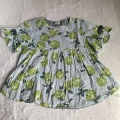 troislapins ニットプランター　アップル柄　トップス　140cm