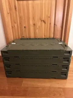【4個セット】 リス CF-S76NR-OD 折りたたみコンテナ 75l