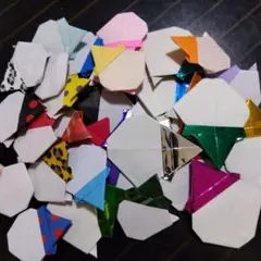 《ハンドメイド》折り紙で作ったおばけ(2サイズ30体）ハロウィンおばけ屋敷　夏