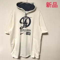 新品タグ付き MLB公式 ドジャース 半袖パーカー NIKE ナイキ