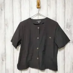 GIVORS ジボール サイズ11R　肩パッド付き半袖ブラウス