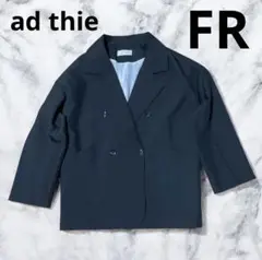 ad thie　黒　ジャケット　オフィス　OL 　無地　コート　会社　仕事