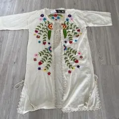 刺繍入り カーディガン フリーサイズ
